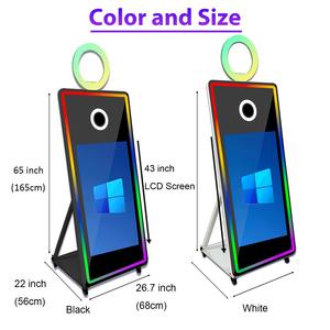 Cabina de Fotos con Pantalla Táctil para Selfies DSLR, Espejo Mágico de 65 Pulgadas con Cámara, Impresora y Luz de Relleno Opcional - Product Image 5