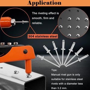Aluminum Blind Rivets 280Pcs 3/16 In Diameter Open Type Flat Round Head Rivet Set For Metal Joining - Product Image 4