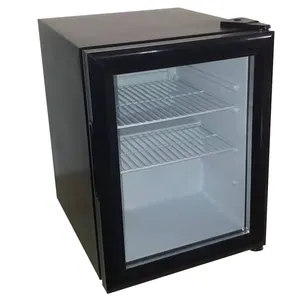 Vanace kompakt buzdolabı 35 litre Mini Bar içecek soğutucu süt küçük buzdolabı ile LED ışık