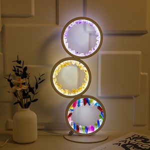 Lumière en cristal naturel/améthyste Quartz rose pierre brute de guérison pierre gemme veilleuse lampe de table en cristal pour la décoration de la maison et de la chambre à coucher - Product Image 3