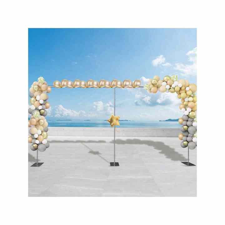 Adjustable Telescopic Poles Frame Metal Base Economy Heavy Duty 6Mx3M Wedding Backdrop Rack Wedding Backdrop Stand Kit for