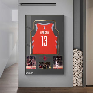 Hot Sell Nba Kobe Blauwe Bal Moderne Indoor Slaapkamer Sport Ster Jersey Opknoping Bed Kristal Porselein Schilderij