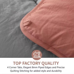 Set Sprei Mewah Ukuran King <span class=keywords><strong>3</strong></span>-Piece Custom Grosir, Super Lembut Bahan Microfiber, Modern Polos Isi Polyester Berkualitas - Product Image 6