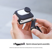 Funda Protectora de Silicona Sunnylife para Insta360 GO 3S con Base de Carga, Cubierta de Lente y Cordón