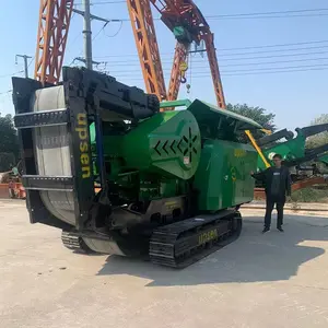 Mobile Stone Crusher Tracked Mini Mobile Jaw Crusher 30-80t/h Stone Rock Crushing Machine