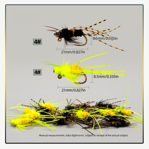 Perle à tête <span class=keywords><strong>de</strong></span> cuivre tacheté jambe <span class=keywords><strong>nymphe</strong></span> Luya mouche leurre artificiel dur appât <span class=keywords><strong>pour</strong></span> la pêche à la <span class=keywords><strong>truite</strong></span> et au bar - Product Image 6