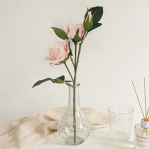 زهور صناعية رائجة البيع، ورود برؤوس مزدوجة مع براعم، تبدو وكأنها حقيقية، مصنوعة من الحرير لتزيين طاولات حفلات الزفاف والمنازل - Product Image 5