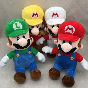 Mix vente en gros 12 "meilleures ventes poupées de personnage de jeu figurine de dessin animé Luigi Mario jouets en peluche pour enfants