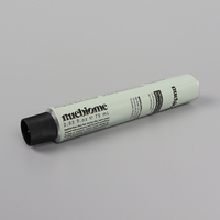 Tubo de metal para embalaje cosmético plegable de aluminio con tapa de rosca grande de 22mm de diámetro