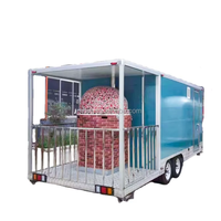 Remorque alimentaire à prix abordable pour la vente de glaces, tartes aux œufs, pains sucrés, biscuits et autres produits, avec dimensions personnalisables