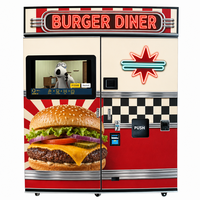 Distributeur automatique de hamburgers chauds entièrement automatique à vendre