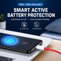 Kabel Pengisian Cepat Terjalin 150W 13A Arus Tinggi Tahan Lama USB C Kabel Data Kompatibel dengan Ponsel Berdaya Tinggi