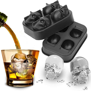 Halloween Silicone Kẹo Sô Cô La Khuôn 3D Hình Dạng Dễ Dàng Phát Hành <span class=keywords><strong>Ice</strong></span> Khuôn Silicone <span class=keywords><strong>Ice</strong></span> <span class=keywords><strong>Cube</strong></span> Khay Khuôn Cho Thanh - Product Image 2