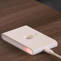 Veilleuse à capteur de mouvement rechargeable à deux côtés 3CCT Crépuscule à l'aube Montage mural magnétique Capteur intelligent pour placards Escalier