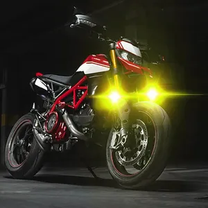 أضواء عمل LED بقوة 40 واط وحجم 3 بوصات، كشافات قيادة، أضواء ضباب صفراء/بيضاء للسيارات والشاحنات الصغيرة والجرارات ومركبات الدفع الرباعي، تعمل بجهد 12 فولت و24 فولت - Product Image 6