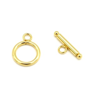 Connecteur de boucle OT en acier inoxydable pour la fabrication de bracelets, fermoir rond pour bijoux, accessoires DIY, couleur or et argent - Product Image 4