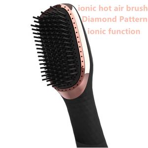 Cepillo secador de pelo 3 en 1 con patrón de diamante, productos para el cabello de marca privada, iónico profesional de viaje, alisador de pelo eléctrico - Product Image 2