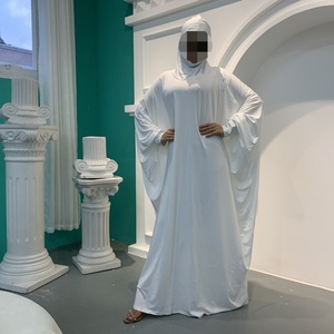 On Sale Bat Sleeve Hoodie <b>Long</b> Robe Abaya <b>for</b> Muslim Women Ramadan 6198# - Product Image 5