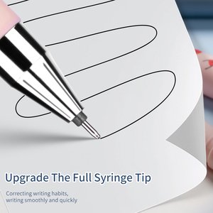 Nouvel Arrivage Stylo Gel Effaçable Bleu à Encre Aqueuse Pointe Aiguille 0,5 mm avec Logo Personnalisé, Capuchon en Plastique <span class=keywords><strong>au</strong></span> Design Mignon et Gomme à Effacer Intégrée pour Étudiants - Product Image 4