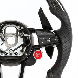 Volant en fibre de carbone pour <span class=keywords><strong>Audi</strong></span> B9 A4l A5 A3 A4 S5 A6L A8 Q8 SQ8 S3 S4 RS3 RS5 RS7 RS6 Volant de style sport - Product Image 3