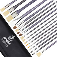 Yihuale gros artiste peinture pinceaux 17 pièces ensemble pour huile aquarelle acrylique peinture corporelle