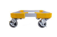 Chariot à main en alliage d'aluminium, boîte de retournement pour tortues, chariot mobile à quatre roues, chariot de manutention, pousser et tirer