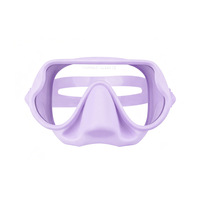 Masque de plongée en silicone à faible volume pour enfants, étanche et anti-buée, avec verres en verre trempé pour garçons et filles, pour la plongée avec tuba et la natation