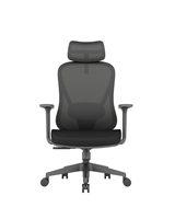 Chaise de bureau ergonomique en maille respirante JOHOOFURNITURE, grise, pivotante, hauteur réglable, garantie 5 ans, pour la maison et le bureau