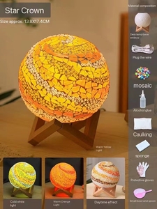 Ánh Sáng Ban Đêm Nghệ Thuật Trang Trí Nội Thất Trẻ em' DIY Mosaic LED Bảng Đèn vỗ tay Làm Của Riêng Của Bạn Mosaic Ánh Sáng Ban Đêm Kit Giáng Sinh Nến - Product Image 3