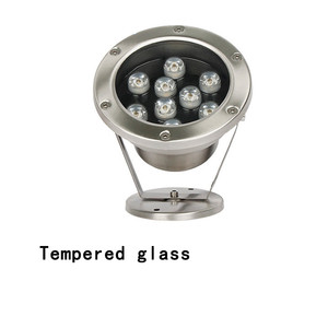 Thép không gỉ 9 wát đa màu sắc thay đổi <span class=keywords><strong>RGB</strong></span> <span class=keywords><strong>LED</strong></span> ánh sáng dưới nước 12V DC Aquarium cho chiếu sáng hồ bơi - Product Image 2