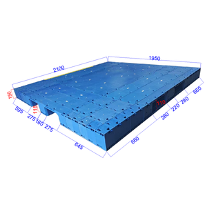 Piattaforma di Carico in Plastica Ecologica di Alta Qualità, Assemblata, a 3 Traverse, 2100mmx1950mmx150mm, con Piano Chiuso - Product Image 1