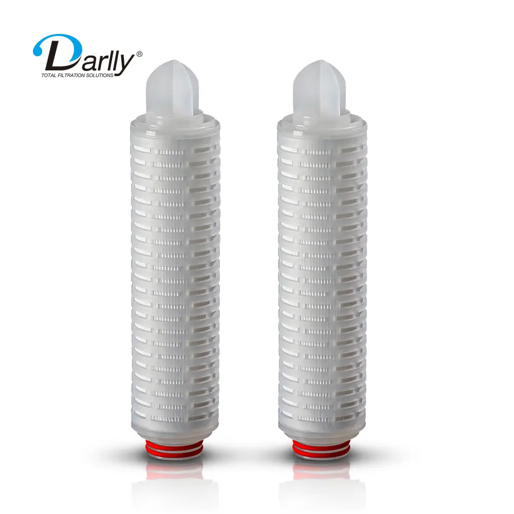 PP Depth Pleated Filter Cartridges Core Water Filter Housing 10/20/30/40 Inch Filter Cartridges 0.45 Micron For Drinking Water