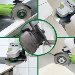 Disque diamanté vert de 5 pouces (125 mm) pour meuleuse d'angle, disque de meulage diamanté, disque de coupe pour <span class=keywords><strong>carrelage</strong></span>, lame de scie diamantée double usage - Product Image 5