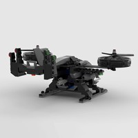 Set de Construcción de Helicóptero de la Serie Aviación, Bloques de Construcción Creativos, Modelo de Juguete de Plástico ABS, Kit de Escritorio para Niños de 14 Años