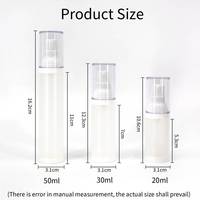 Flacons cosmétiques sans air en PP givré de luxe personnalisables, flacons de sérum pour soins du visage, flacons de lotion vides, contenants sous vide de 20 ml, 30 ml, 50 ml