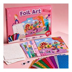 Super Value Aluminum Sticker Artwork Box Offers <b>Shimmer</b> Sheets Scene Templates <b>Eye</b> Accessories for Children Parties - Product Image 1