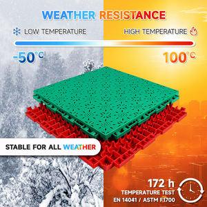 Tapis de sol de terrain de pickleball extérieur en gazon artificiel à emboîtement en PP antidérapant haute résistance amovible de 30x60 pieds pour utilisation en jardin - Product Image 4