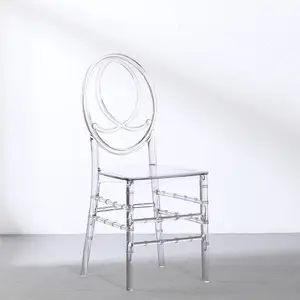 Chancari Chiavari-silla transparente de policarbonato para banquete de boda, muebles de Hotel, venta al por mayor