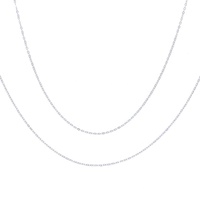 Collier pour femme en chaîne fine simple, prix de gros promotionnel