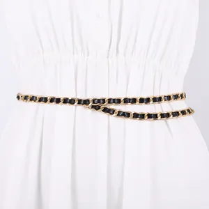 2023 New Design Hot sale Fast Shipping Metal Waist Chain for women dresses Jeans woman belt suits big waist size