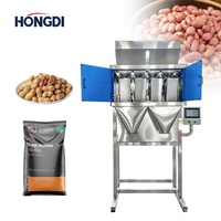 Machine de remplissage de granulés à haute précision à 4 têtes pour arachides, noix, graines et céréales