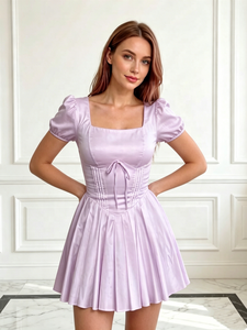 Nuovo Abito Estivo da Donna 2026, Vestito Floreale Principessa Fresco e Dolce, Abito Corto in Tessuto Francese, Migliore Scelta per lo Shopping Online - Product Image 4