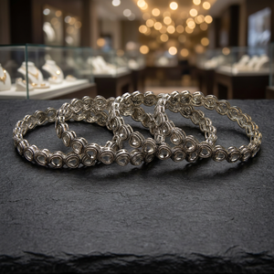 Bracelets classiques artificiels en quatre parties avec placage oxydé, bijoux de mode pour femmes en topaze, sans nickel ni plomb - Product Image 3
