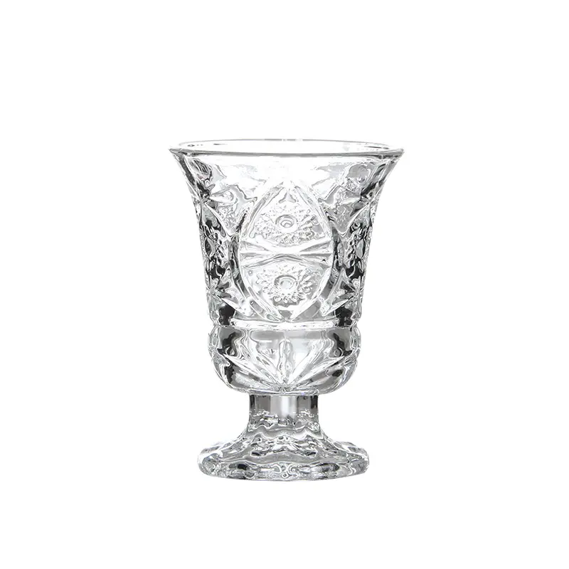 Venta al por mayor de cristal único Mini vaso 40ml Tequila Vodka whisky tiro copas de vino tinto para hombres boda restaurante fiestas