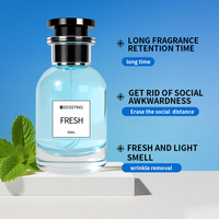 Perfume de Alta Calidad con Fragancia Duradera para Mujer, Eau de Toilette en Spray Azul, Aroma Floral Fresco y Moderno para Citas de Pareja