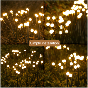 Lampe solaire à effet luciole, lumière décorative à mouvement éolien, pour pelouse extérieure, parc et jardin - Product Image 5