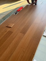 Plancher chauffant en bois d'ingénierie en chêne blanc de qualité supérieure, surface brossée, pour usage commercial et résidentiel