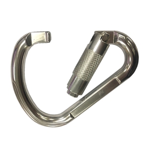 Mousqueton en aluminium personnalisé, grande noix 22kn, en forme d'éventail HMS, serrure tournante - Product Image 6