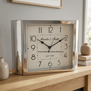 Aluminum Frame <b>Digital</b> <b>Wall</b> <b>Clock</b> White Dial Minimalist Design Eco-friendly Wedding Home Office Living Room Decor Stylish Silent - Product Image 3
