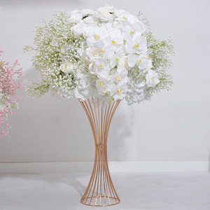 <span class=keywords><strong>Support</strong></span> de présentation de boule de fleurs artificielles en plastique pour décoration extérieure de centre de table de mariage professionnel de luxe - Product Image 1